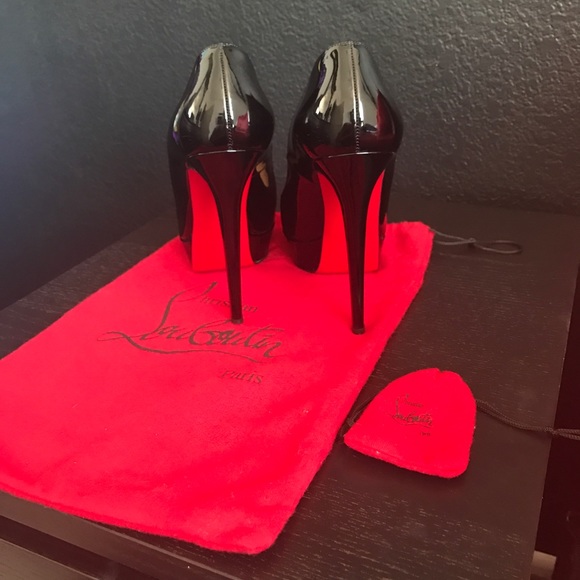 Louboutin Bianca 140 patent heels-black - Picture 7 of 8